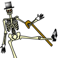 Classy Skeleton from Pleasantville by Night